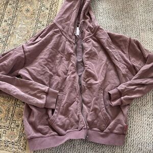BDG | Dusty Mauve Zip-Up Hoodie | Size S